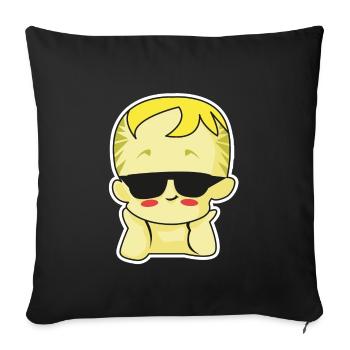 baby sunglasses blond - Sofakissenbezug 45 x 45 cm - Schwarz - Vorne