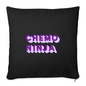 Cancer Chemo Krebs Weltkrebstag Fuck CANCER - Sofakissenbezug 45 x 45 cm - Schwarz - Vorne