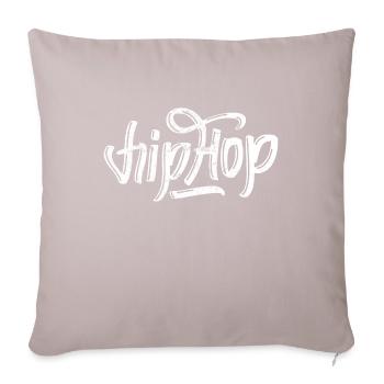 Hip hop music graffiti - Sofa pillowcase 17,3'' x 17,3'' (45 x 45 cm) - light taupe - Front