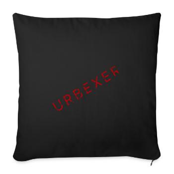 urbexer - Sofa pillowcase 17,3'' x 17,3'' (45 x 45 cm) - black - Front