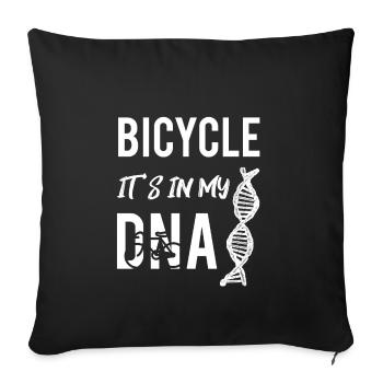 bicycle dna - Sofakissenbezug 45 x 45 cm - Schwarz - Vorne