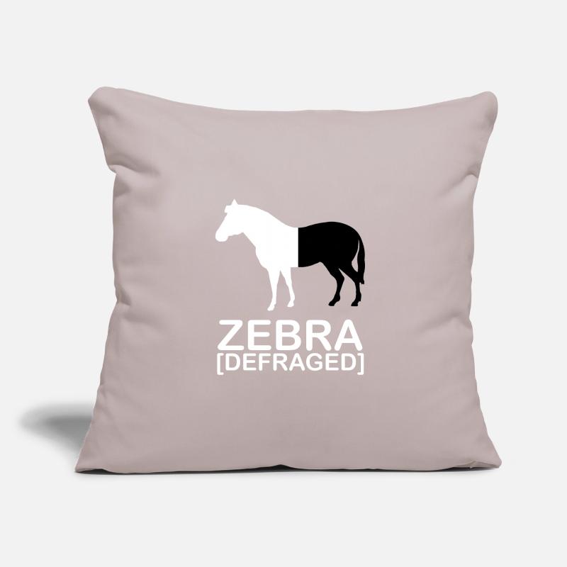 Zebra [defraged] | IT | | Computers Nerd | geek Sofa pillowcase 17,3'' x 17,3'' (45 x 45 cm)