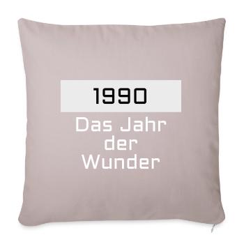 1990 - Sofa pillowcase 17,3'' x 17,3'' (45 x 45 cm) - light taupe - Front