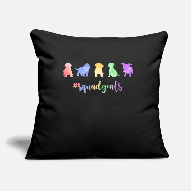 Chiot Objectifs Squad Housse de coussin décorative 45 x 45 cm