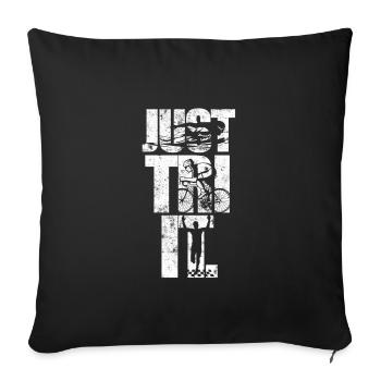 Triathlon triathlete - Sofa pillowcase 17,3'' x 17,3'' (45 x 45 cm) - black - Front