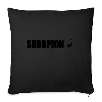 Scorpio - Sofa pillowcase 17,3'' x 17,3'' (45 x 45 cm) - black - Front