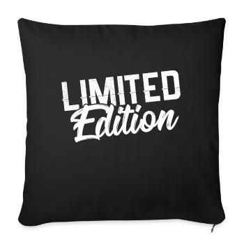 limited edition - Housse de coussin décorative 45 x 45 cm - noir - Devant