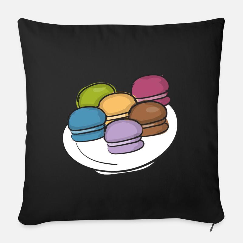 Macaron - Sofakissenbezug 45 x 45 cm - Schwarz