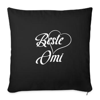 Meilleure grand-mère - Housse de coussin décorative 45 x 45 cm - noir - Devant