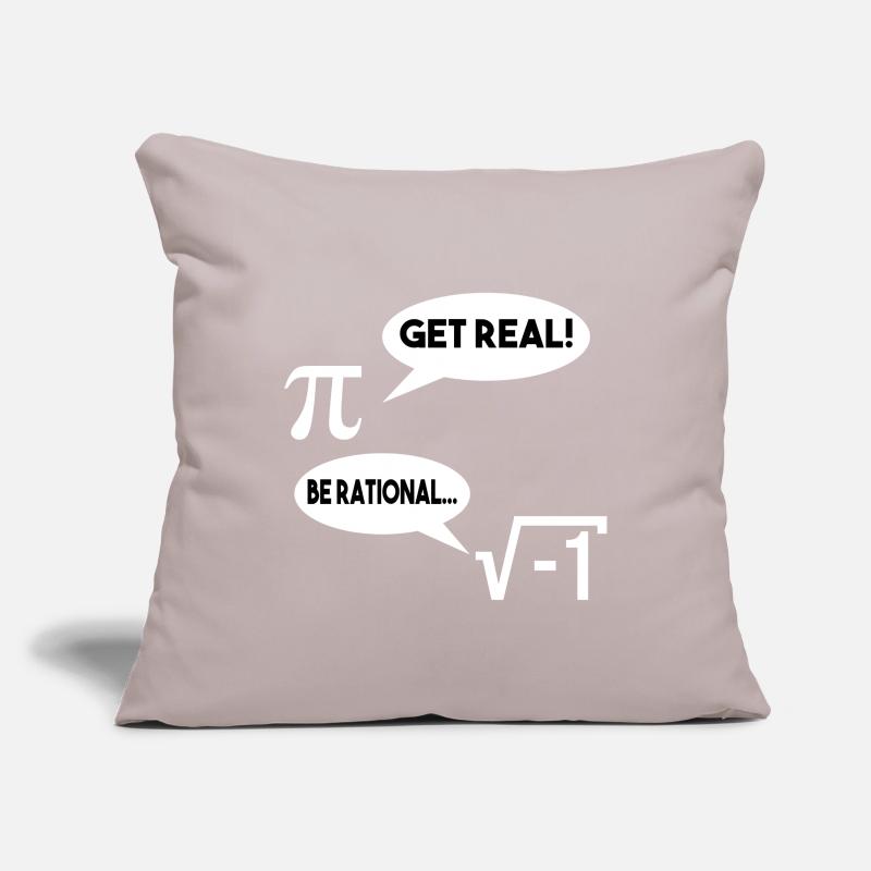 Get Real Be Rational Math Math Gift Sofa pillowcase 17,3'' x 17,3'' (45 x 45 cm)
