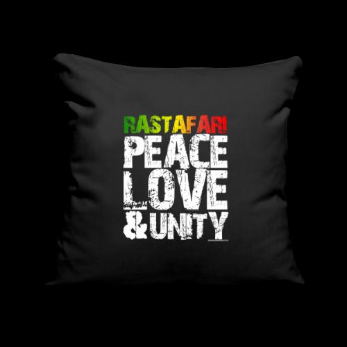 RASTAFARI - PEACE LOVE & UNITY - Sofakissenbezug 45 x 45 cm