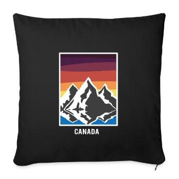 Canada - Sofa pillowcase 17,3'' x 17,3'' (45 x 45 cm) - black - Front