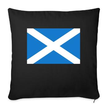 Flag Scotland Flag Scotland - Sofa pillowcase 17,3'' x 17,3'' (45 x 45 cm) - black - Front