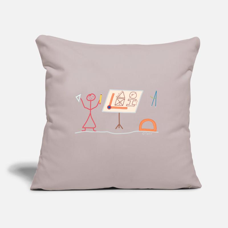 Technical draftsman CAD engineer Design engineer Sofa pillowcase 17,3'' x 17,3'' (45 x 45 cm)