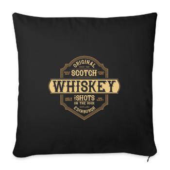 ORIGINAL SCOTCH WHISKEY - Housse de coussin décorative 45 x 45 cm - noir - Devant