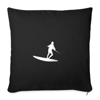Stand Up Paddling - Sofa pillowcase 17,3'' x 17,3'' (45 x 45 cm) - black - Front