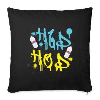 Hip Hop Grafity - Party Dance Birthday Gift - Sofa pillowcase 17,3'' x 17,3'' (45 x 45 cm) - black - Front