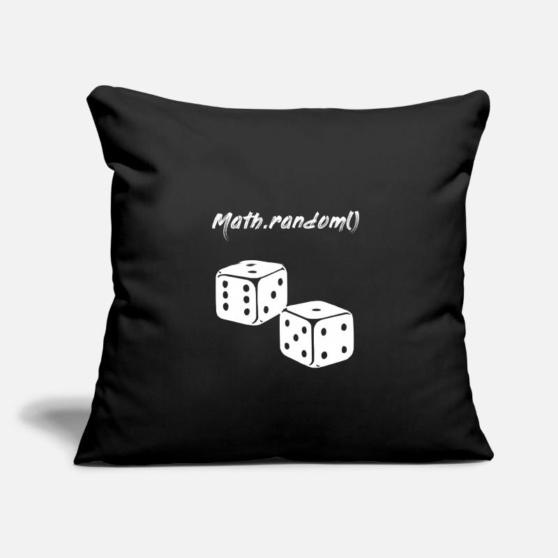 Programmeur de cube Math.random () aléatoire Housse de coussin décorative 45 x 45 cm
