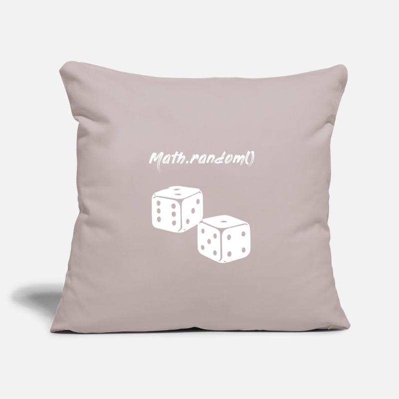 Random Math.random () cube programmer Sofa pillowcase 17,3'' x 17,3'' (45 x 45 cm)