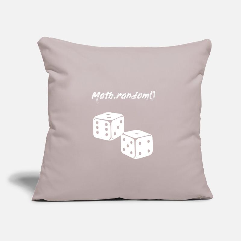 Random Math.random () cube programmer Sofa pillowcase 17,3'' x 17,3'' (45 x 45 cm)