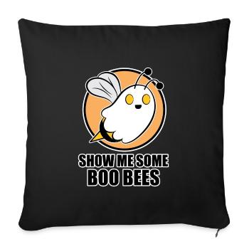 Boo Bees - Halloween Montrez-moi des abeilles Boo - Housse de coussin décorative 45 x 45 cm - noir - Devant