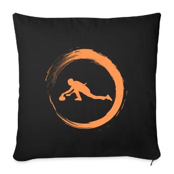 Curling - Sofakissenbezug 45 x 45 cm - Schwarz - Vorne