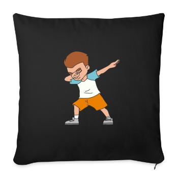 Dabbing boy - Sofakissenbezug 45 x 45 cm - Schwarz - Vorne