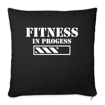 Chargement de fitness Sport en plein air Gymnase - Housse de coussin décorative 45 x 45 cm - noir - Devant