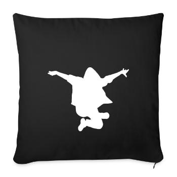 Idée cadeau breakdance - Housse de coussin décorative 45 x 45 cm - noir - Devant