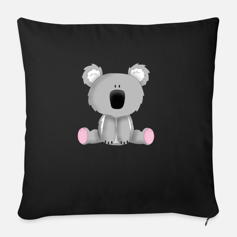 koala - Sofakissenbezug 45 x 45 cm - Schwarz