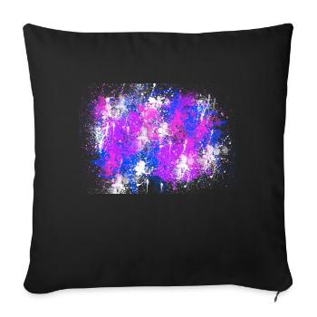 Colours - Sofa pillowcase 17,3'' x 17,3'' (45 x 45 cm) - black - Front