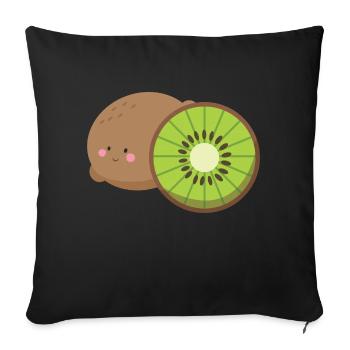 kiwi - Housse de coussin décorative 45 x 45 cm - noir - Devant