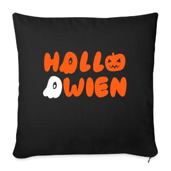 Bonjour Vienne Halloween - Housse de coussin décorative 45 x 45 cm - noir - Devant