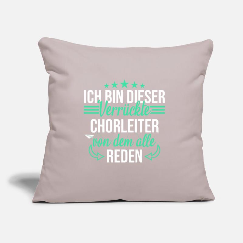 Chor Chorleiter Dirigent Chorleitung Spruch Sofakissenbezug 45 x 45 cm