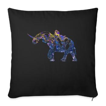 Women - Sofa pillowcase 17,3'' x 17,3'' (45 x 45 cm) - black - Front