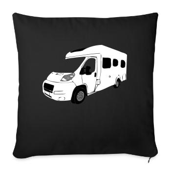 Recreational vehicle - Sofa pillowcase 17,3'' x 17,3'' (45 x 45 cm) - black - Front