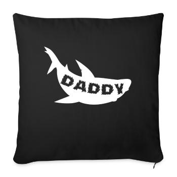 Daddy - Sofa pillowcase 17,3'' x 17,3'' (45 x 45 cm) - black - Front