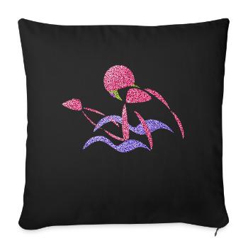 Nageur, brasse. Brasse. nager, nager - Housse de coussin décorative 45 x 45 cm - noir - Devant