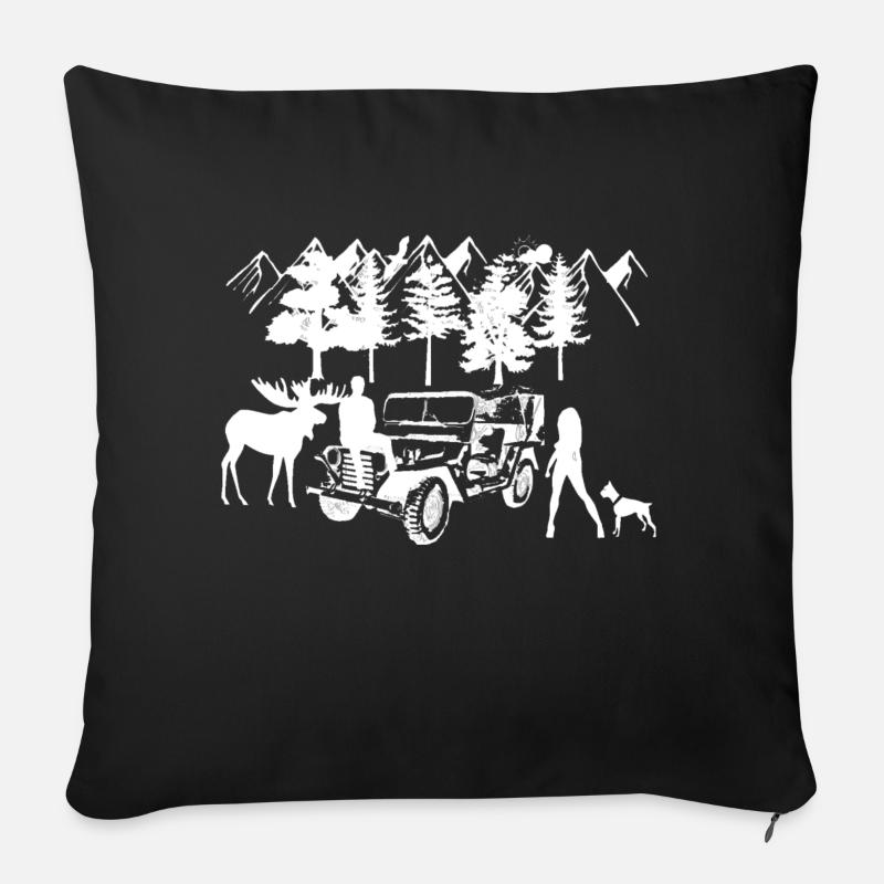 Auto - Sofakissenbezug 45 x 45 cm - Schwarz