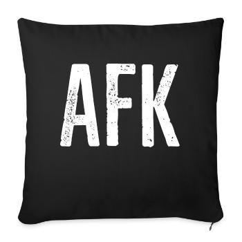 Afk - Sofakissenbezug 45 x 45 cm - Schwarz - Vorne