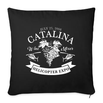 catalina Quote Graphic Bestsellers - Sofa pillowcase 17,3'' x 17,3'' (45 x 45 cm) - black - Front