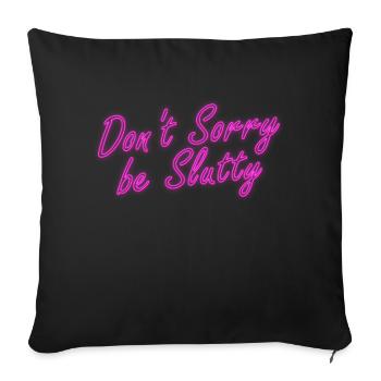 Néon Lumières - Housse de coussin décorative 45 x 45 cm - noir - Devant
