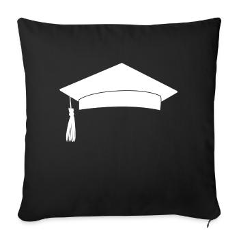 PhD PhD Student Gift - Sofa pillowcase 17,3'' x 17,3'' (45 x 45 cm) - black - Front