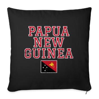 Papouasie-Nouvelle-Guinée - Housse de coussin décorative 45 x 45 cm - noir - Devant