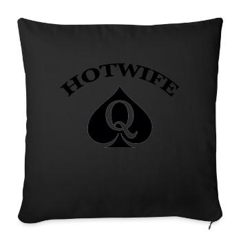 Hotwife - Sofakissenbezug 45 x 45 cm - Schwarz - Vorne