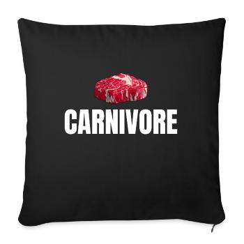 Carnivore Meat BBQ Lover - Sofakissenbezug 45 x 45 cm - Schwarz - Vorne