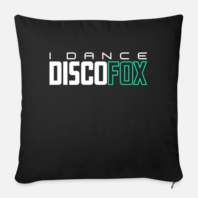 I dance Discofox - Sofa pillowcase 17,3'' x 17,3'' (45 x 45 cm) - black