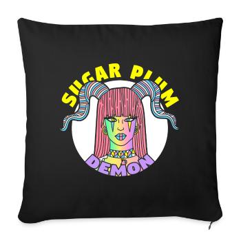 GIRL SUGAR PLUM DEMON - Sofakissenbezug 45 x 45 cm - Schwarz - Vorne
