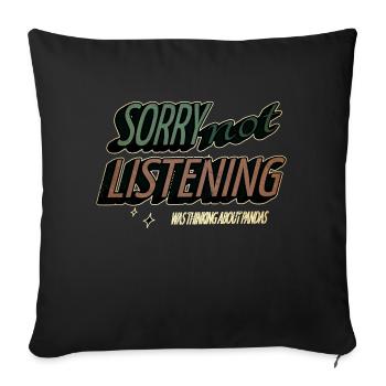 cats womens march awesome support your local - Sofakissenbezug 45 x 45 cm - Schwarz - Vorne