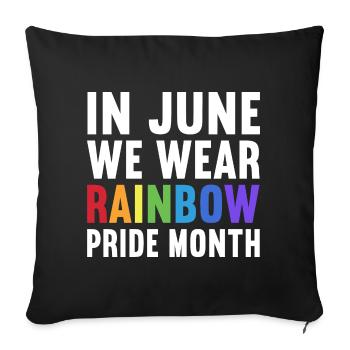Les personnes LGBT - Housse de coussin décorative 45 x 45 cm - noir - Devant